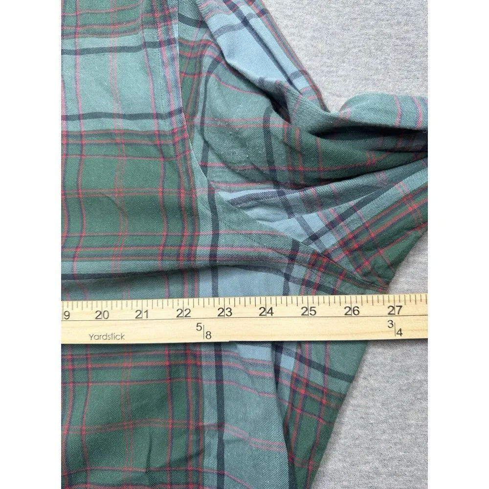 Polo Ralph Lauren Men's XL Green‎ & Blue Red Plaid Long Sleeve Shirt Pony